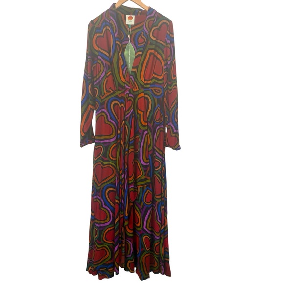 FARM Rio Multicolor Heart Long Sleeve Dress - Picture 2 of 8